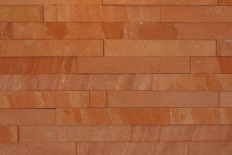  Filete de Arenito vermelho mesclado serrado 6 cm